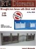 RT-Diorama 35230 Wrought iron fence with Brickwall 1/35